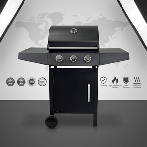 <span class=keywords><strong>Barbecue</strong></span> de camping pliable moderne en fer avec revêtement en poudre, facile à assembler, chariot personnalisable, cuisine extérieure - Product Image 1