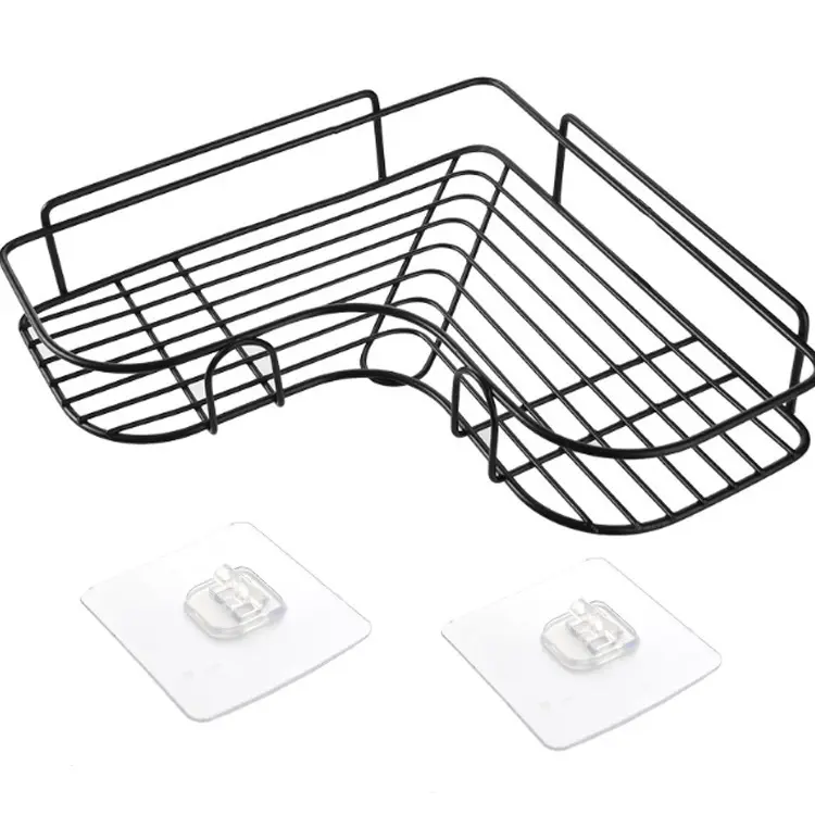 OEM ODM 201/304-organizador de pared para baño y cocina, estante de esquina de 1 capa, venta al por mayor