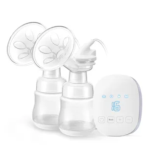 Food Grade Electric Milk Collector Double Breast Pump, 4 Modes 16 Levels