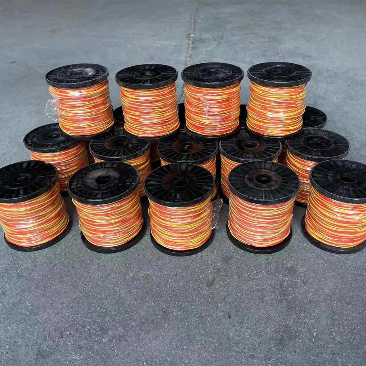 Thermocouple Wire Type K 0.711mmStandard Density Fiber Glass Insulation Red & Yellow 100m Roll for post weld heat treatment