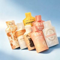 Sachet Mini Pouch Personnalisé en Papier Biodégradable Forme Bouteille 10ml 20ml 30ml 50ml pour Concentré de Café Liquide Découpé sur Mesure