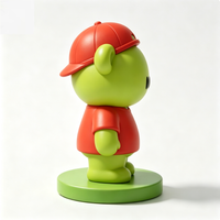 Figurine de bureau personnalisable en PVC, série Ours Vert avec Chapeau Rouge, 5 cm, boîte mystère, jouet décoratif unisexe, cadeau pour les 14 ans et plus