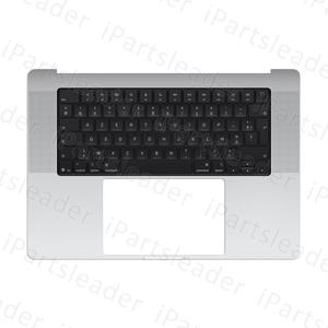 Vente en gros pour <span class=keywords><strong>Apple</strong></span> Macbook Pro 16" A3428 A3429 M5 Topcase avec clavier US/UK/<span class=keywords><strong>FR</strong></span>/DE/SP/DK/NL Couleur Argent/Noir spatial Année 2026 - Product Image 1