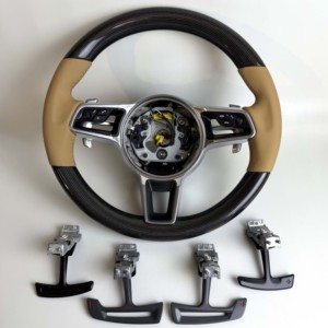 Customized Carbon Fiber Steering Wheel for Porsche 911 718 991 Cayenne Macan Boxster Panamera Old to New Aftermarket Retrofit - Product Image 6
