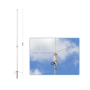 เสาอากาศรีพีทเตอร์วิทยุ UHF แบบ High Gain 8.5dBi รุ่น BC205 ความถี่ 430-490MHz ยี่ห้อ Diamonds พร้อมฐานไฟเบอร์กลาส SO239 และแผนผังการตัดเสาอากาศ ขนาด 2.9 เมตร - Product Image 1