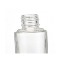 Meistverkaufte Luxuriöse Mattierte Klare Zylinder-Glasflasche 20ml-120ml für Kosmetik mit Lotion-Sprühpumpenverschluss 100 Stück