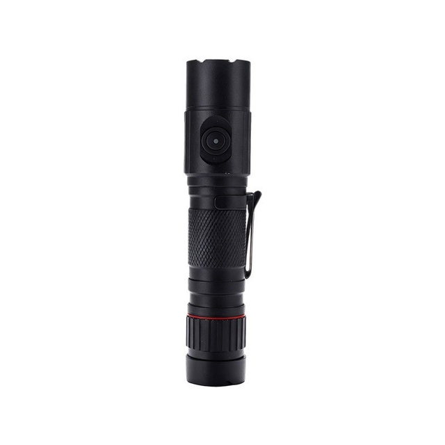 Aluminum Alloy Flashlight with 21700 Battery LED Light Source Adjustable Focus Waterproof USB Rechargeable Camping