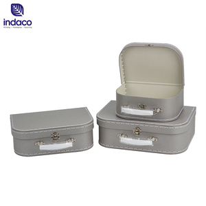 Children Small Mini House Shape Gift Decorative Cardboard Suitcase Box Baby Keepsakes Boxes Paper Suitcase Paperboard Handmade - Product Image 3