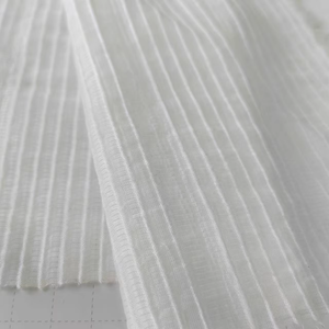 20% Nylon 80% pour 55gsm 20d * 60s tissé rayure <span class=keywords><strong>Double</strong></span> crêpe Airflow coton tissu 60s crêpe <span class=keywords><strong>gaze</strong></span> avec excellent - Product Image 5