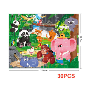 Ensemble de puzzles nivelés série animale en gros 24/30/35 pièces jouets éducatifs pour le développement des enfants jeux d'apprentissage en toute sécurité pour enfants - Product Image 3