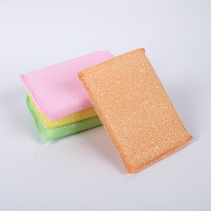 ฟองน้ำล้างจานคุณภาพดี สีสันสดใส รูปทรงสี่เหลี่ยมผืนผ้า สำหรับทำความสะอาดครัว - Product Image 3