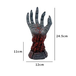 Statuetta Scheletro di Halloween, Figura Berserk, Statua della Mano di Dio, Ornamento Artigianale in Resina, Decorazione da Scrivania, Accessori Spaventosi - Product Image 2