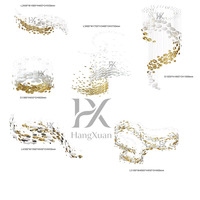 Lustre de plafond pour projets, escaliers, LED, télécommande, abat-jour en verre, cadre en acier, lampe suspendue pour villa, hall, hôtel, hall d'entrée