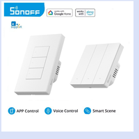 Sakelar Dinding Pintar SONOFF M5 EU US Matter ESP32 Dua Arah EWeLink Kontrol Suara Smart Scene Berfungsi dengan Alexa Google Home Alice Hotel