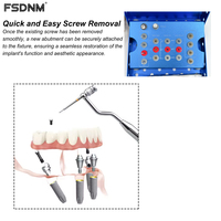 Kit de retrait de vis chirurgicales pour implants dentaires, kit de forets en acier inoxydable, outil universel, instruments chirurgicaux de qualité médicale