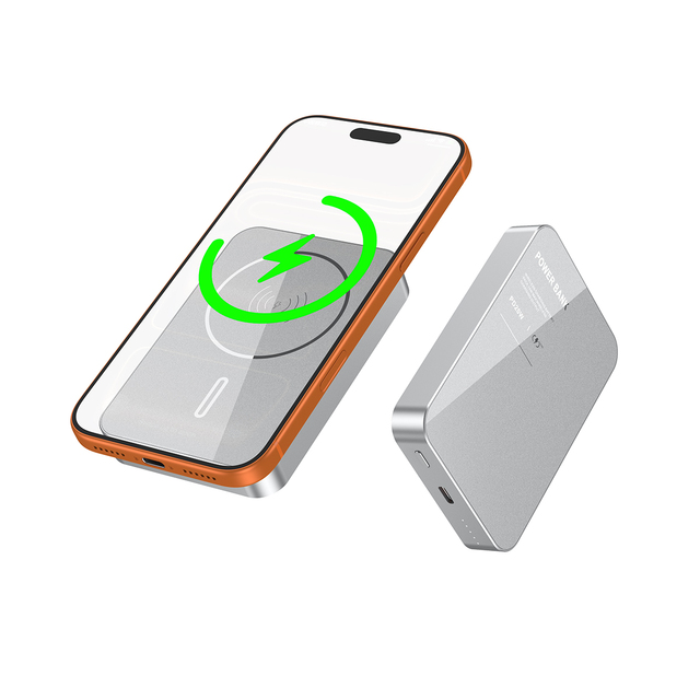 Glass Panel New Arrival Magnetic Wireless Power Bank 10000mAh Super Slim 5000mAh Portable Power Banks