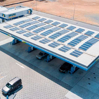 Système de montage de carport solaire à installation rapide, avec éléments préfabriqués et composants adaptés, conçu pour les professionnels de la pose sur les sites de stationnement