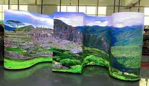 P2.5 P4 P5 LEDソフトモジュールフレキシブルフルカラーデジタルLEDディスプレイ湾曲折りたたみパネル特殊形状サイネージ用 - Product Image 5