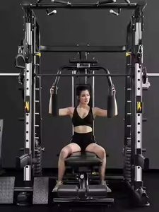 Máquina Smith Multifunción Comercial NJ de Acero, <span class=keywords><strong>Jaula</strong></span> Completa para Sentadillas, Soporte de Sentadillas con Polea Trasera para Gimnasio y Fitness, Enfoque en Brazos - Product Image 2