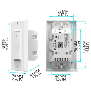 Tuya Smart <strong>Wall</strong> <strong>Switch</strong> <strong>with</strong> App Remote Control/Wi-Fi <strong>Light</strong> <strong>Switch</strong>/<strong>Wall</strong> Timer <strong>Switch</strong> Compatible <strong>with</strong> Alexa Google Home - Product Image 4