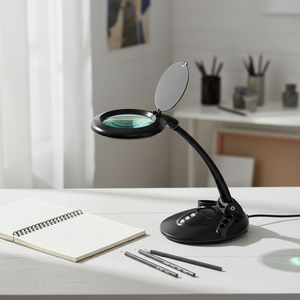 Multi-Functional LED Magnifying Glass Desk Lamp Light with <b>Adjustable</b> Work Light for Reading Sewing Soldering - Product Image 1