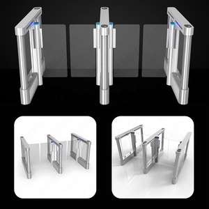 Slim Design Automatic Speed Gate Turnstile Swing Barrier with Brushless Motor Stainless Steel RFID Card QR Code Security Access - Product Image 4