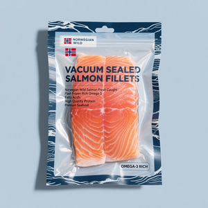 Индивидуальная печать упаковка замороженная рыба морепродукты вакуумный мешок для хранения замороженных продуктов мешок с прозрачным окном пластиковые пакеты - Product Image 3