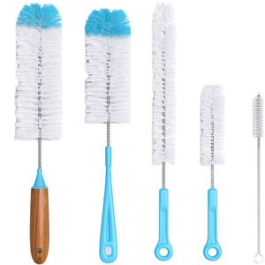 Lot de 5 nettoyeurs de biberons et de tubes à long manche en nylon PP pour la maison, idéal pour le nettoyage des bouteilles de sport à goulot étroit et des tuyaux VCPC - Product Image 4