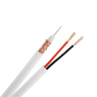 Mejor precio para RG58, RG59, RG59 con cable coaxial RG6/RG-6 de 2 hilos en carrete, color blanco.