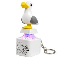 Mine Seagull Keycap Keychain Luminous Sounding Stress Relief Creative Fidget Toy Portable Electronic Pendant EVA for Adult