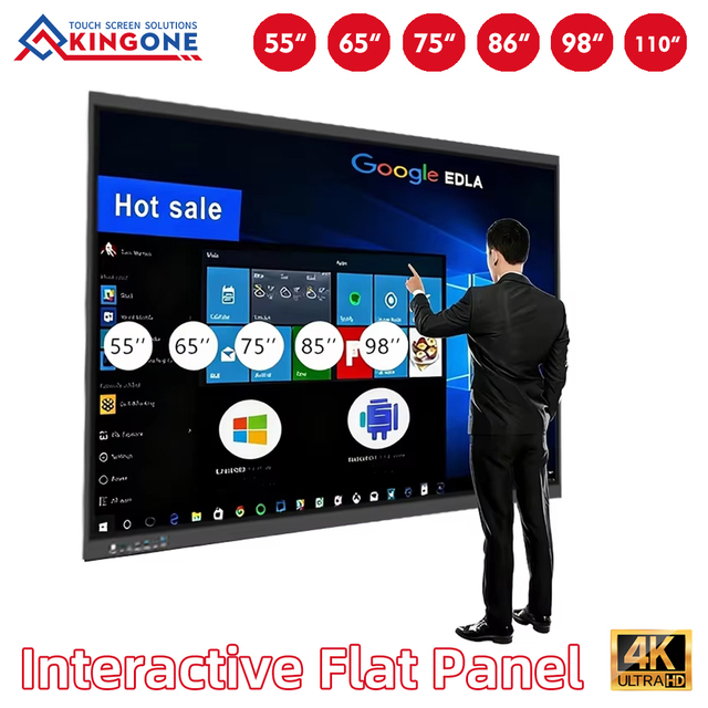 China 55-Inch Easy-to-Use IR Multi-Touch 4K Interactive Flat Panel Whiteboard for Meetings and Education