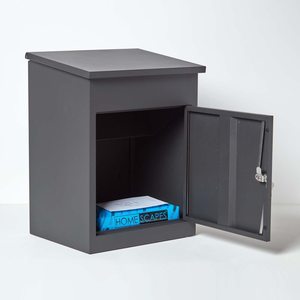 Buzón exterior Paquete de acero Caja de entrega Express Mail Parcel Drop Box para exterior, porche, casa, acera - Product Image 5