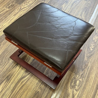 Repose-pieds de bureau ergonomique pliable en bois, surface antidérapante, design antique, taille personnalisable, pouf de salon pour la maison