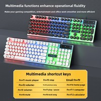 Clavier filaire de jeu T11 économique avec conformité CE RoHS, versions espagnole/anglaise/arabe pour PC de bureau
