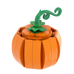 Blocchi da Costruzione a Forma di Zucca di Halloween, Modello di Auto Zucca Fat Tonny, Mattoncini a Forma di Frutta per Festività, Giocattoli in Plastica MOC Assemblabili - Product Image 1