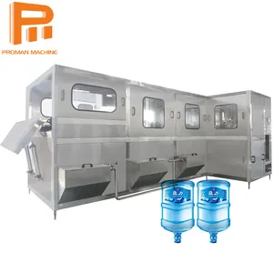 Automatic Plastic Gallon Disposable Bottle Washing Filling Capping 19 Liters Water Filler Water Bottling Equipment