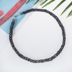 Collar Religioso Vintage WENCHI de Latón con 3 Hileras de Perlas de Agua Dulce Turquesa, Cadena con Cuentas - Modelo TWN905 para Fiesta o Regalo - Product Image 5