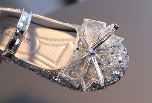 Chaussures de princesse à semelle souple pour filles de 4 à 16 ans, chaussures de princesse pour spectacle, chaussures de princesse pour mariage, chaussures de princesse à nœud papillon pour filles - Product Image 6