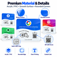 Carte NFC personnalisée en PVC avec logo et code QR pour partage de profil, idéale pour le réseautage professionnel et la promotion de votre boutique