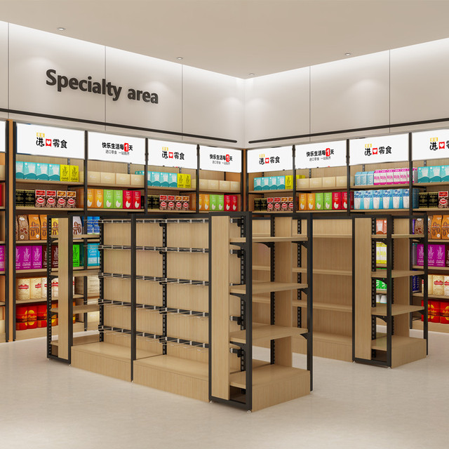 Cheap Supermarket Display Shelf Rack Retail Store Shelves Racks Shop Gondola Wall Shelving Unit Store Furniture