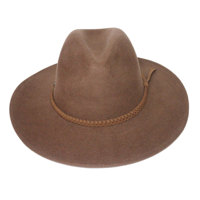 Vente en gros nouveauté 2025 mode laine mélangée chapeaux large bord robe chapeaux pour femmes et hommes coeur Drop Top casquettes