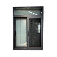 Ventanas Modernas Corredizas de Aluminio con Doble Acristalamiento y Aislamiento Acústico con Rotura de Puente Térmico para Dormitorio, Bar, Porche, Ventanal, Guardarropa, Cafetería