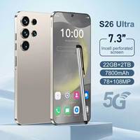 S26 7.3 22GB+2TB 108MP Android 15 5G 100W CPU Deca Core Pantalla HD OLED 144Hz Compatible con Español/Francés MTK Dimensity