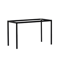 Cadre de table rectangulaire en acier et bois, pieds renforcés, structure robuste, capacité de charge élevée, taille et couleur personnalisables, conception mobile