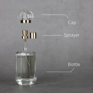 Eric 65ml 100ml Flacon de <span class=keywords><strong>parfum</strong></span> transparent de luxe en verre avec boîtes, flacon de <span class=keywords><strong>parfum</strong></span> rechargeable - Product Image 4