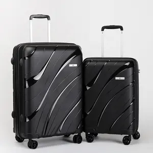 Valigia da viaggio con cerniera in PP Design personalizzato con carrello da trasporto borsa da viaggio a basso costo set di bagagli