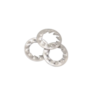 Acier inoxydable 304/316 A2-70 A4-80 DIN6798 Type-J Joint métallique à roulement à dents en étoile Dents internes Rondelles de blocage à ressort dentelé