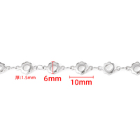 Cadena de Joyería de Acero Inoxidable Personalizada con Trébol de Cuatro Hojas y Estrella de Cinco Puntas, Collar Hecho a Mano, Accesorios para Pendientes