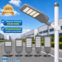 Lampadaire LED extérieur de haute qualité AC85-277V 120lm/W Ra80 IP66 étanche 100W 150W 200W 250W 300W pour routes, parkings et parcs