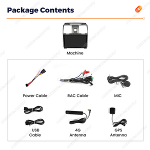 मेकेड कार ऑडियो रेडियो प्लेयर टच स्क्रीन कार-प्ले एंड्रॉइड ऑटो 8 कोर 4 जी वाईफाई, 2012-2016 के लिए नेविगेशन - Product Image 3